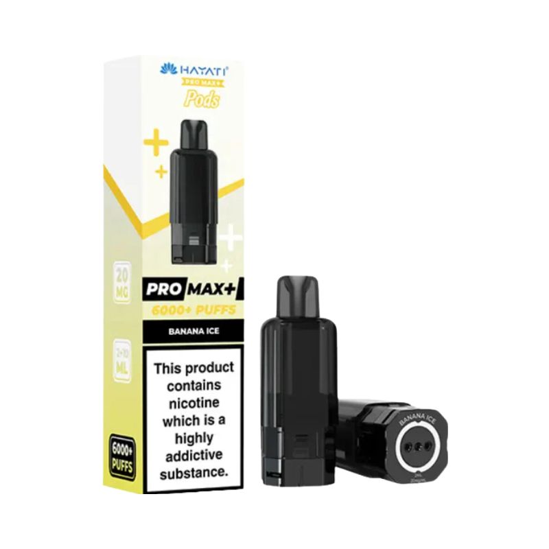 Hayati Pro Max Plus Vape Pods Banana Ice Flavour