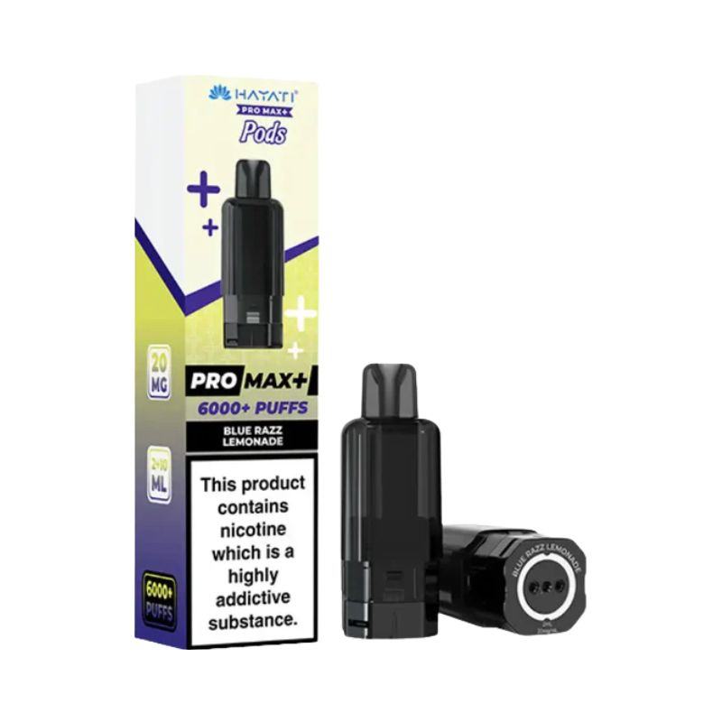 Hayati Pro Max Plus Vape Pods Blue Razz Lemonade Flavour