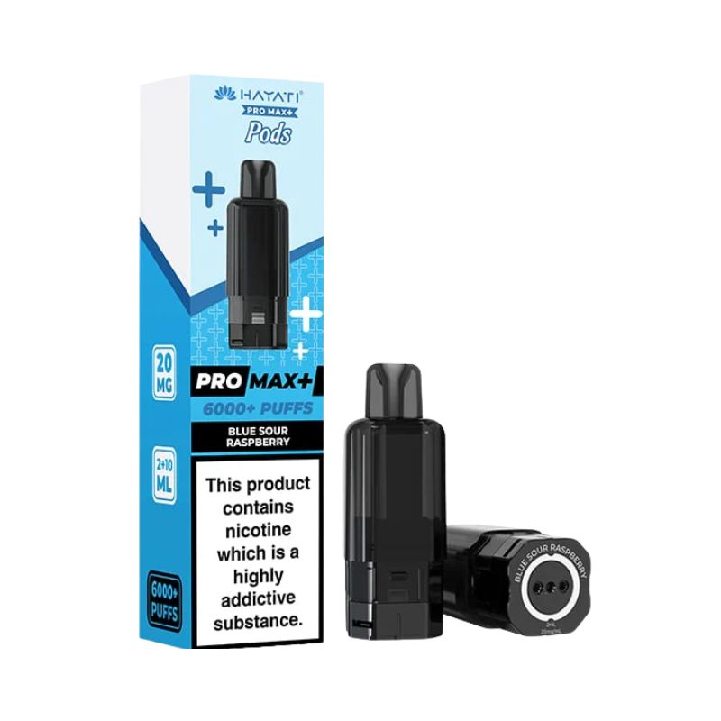 Hayati Pro Max Plus Vape Pods Blue Sour Raspberry Flavour