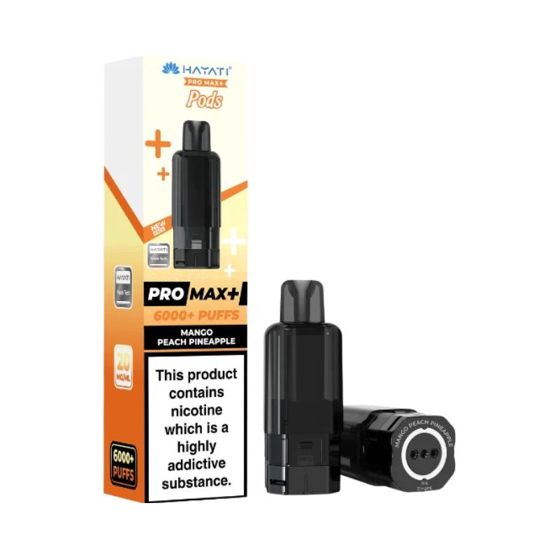 Hayati Pro Max Plus Vape Pods Mango Peach Pineapple Flavour