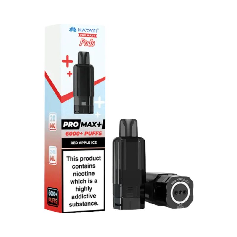 Hayati Pro Max Plus Vape Pods Red Apple Ice Flavour
