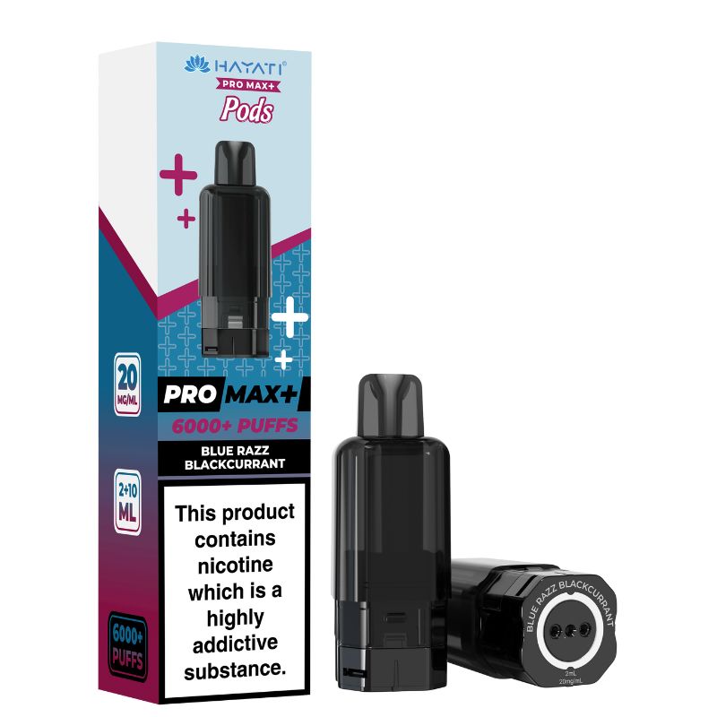 Hayati Pro Max Plus 6K Pods Blue Razz Blackcurrant