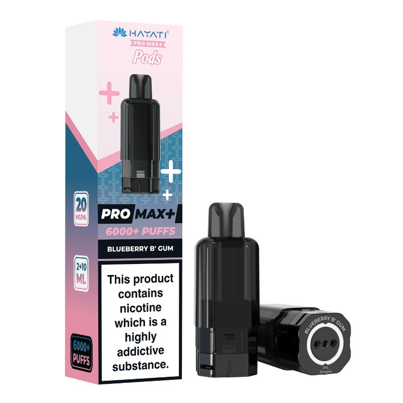 Hayati Pro Max Plus 6K Pods Blueberry Bubble Gum