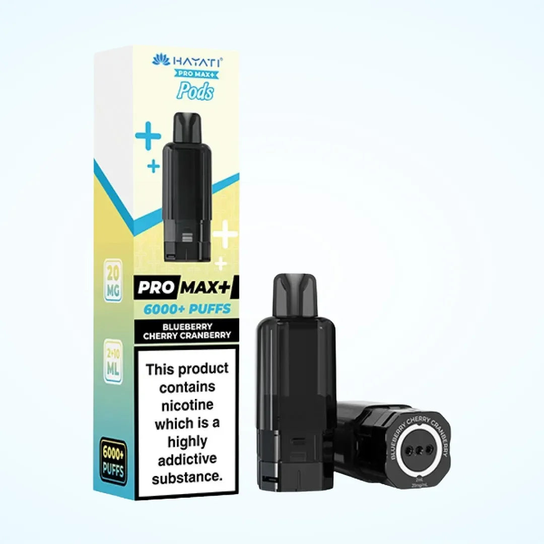 Hayati Pro Max Plus 6K Pods Blueberry Cherry Cranberry