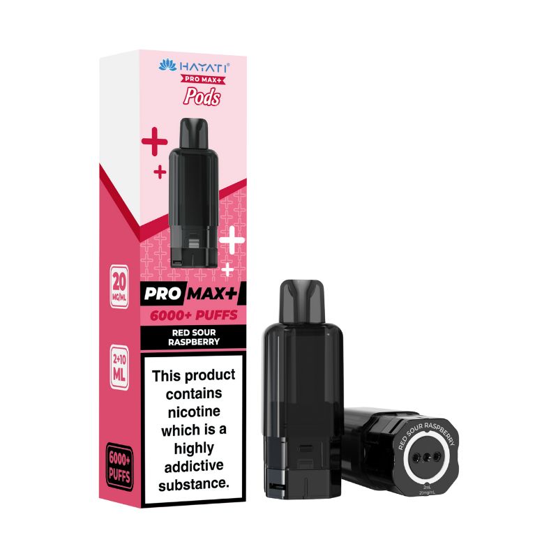 Hayati Pro Max Plus 6K Pods Red Sour Raspberry 