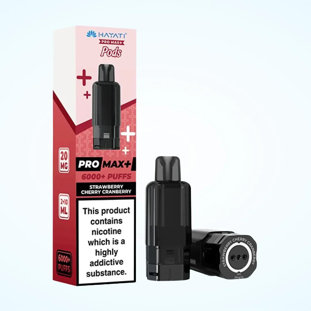 Hayati Pro Max Plus 6K Pods Strawberry Cherry Cranberry