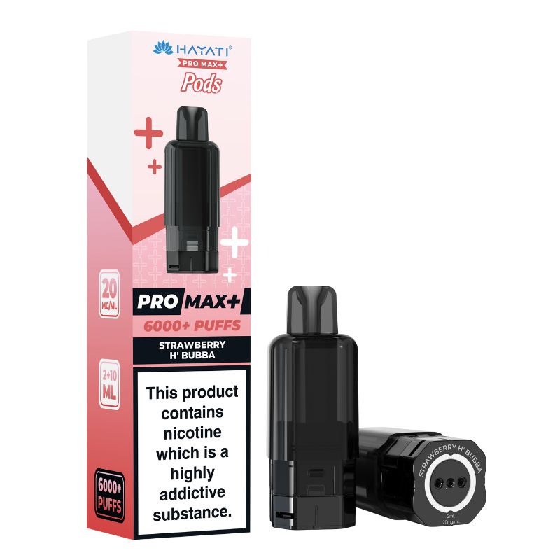 Hayati Pro Max Plus 6K Pods Strawberry Hubba Bubba