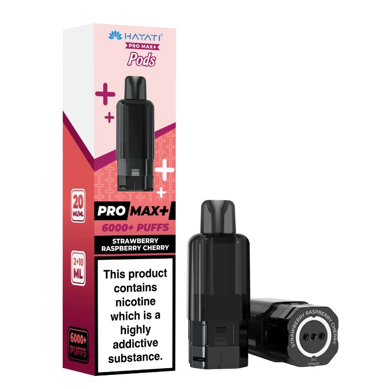 Hayati Pro Max Plus 6K Pods Strawberry Raspberry cherry